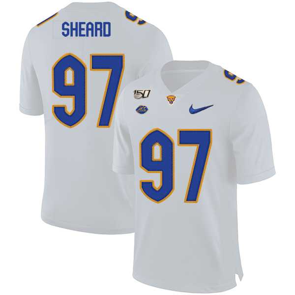 Pittsburgh Panthers 97 Jabaal Sheard White 150th Anniversary Patch Nike College Football Jersey Dzhi,We sell and wholesale Pittsburgh Panthers 97 Jabaal Sheard White 150th Anniversary Patch Nike College Football Jersey Dzhi on line form chian!